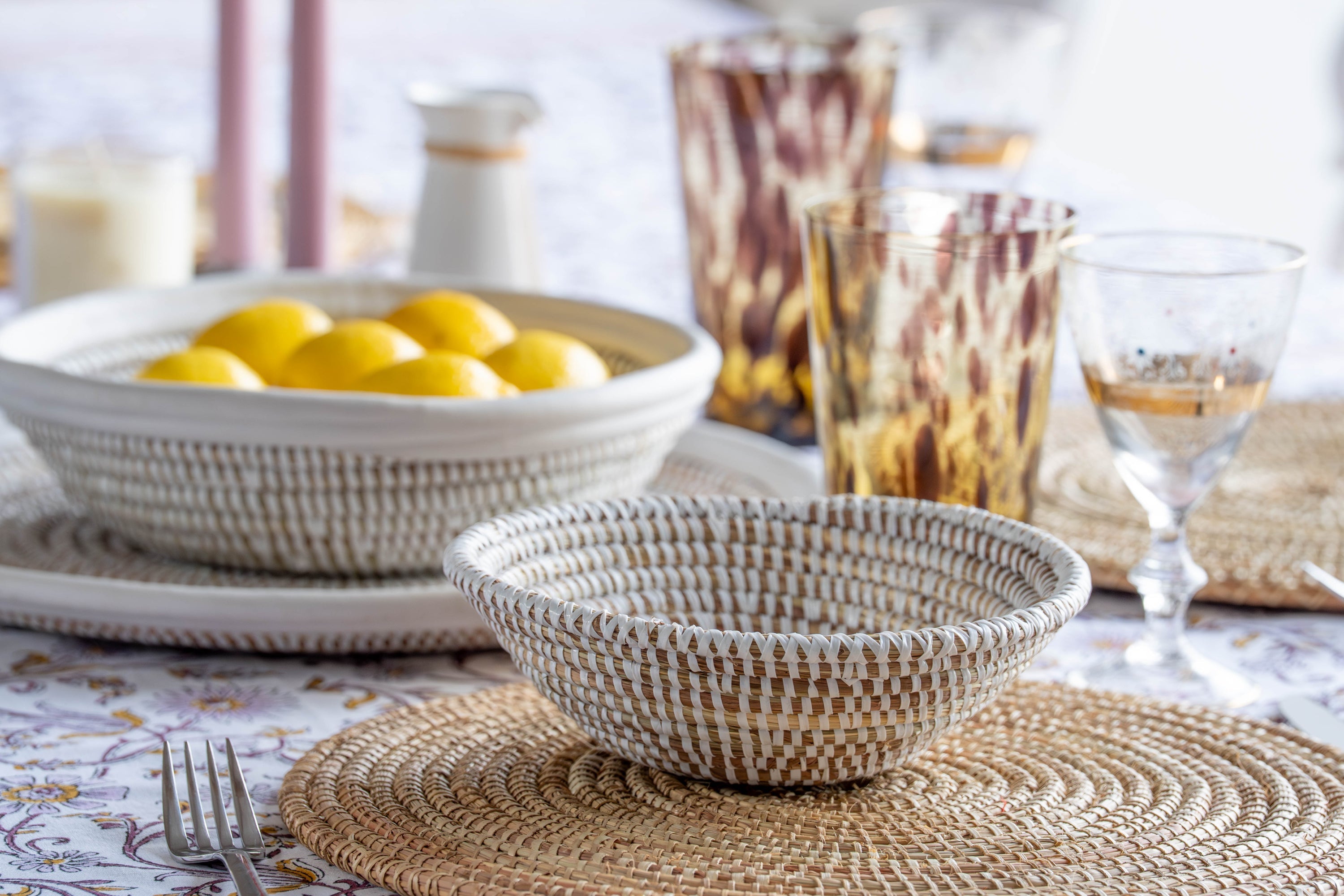 Handwoven Natural Placemats from Nigeria – Set of 4