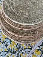 Handwoven Natural Placemats from Nigeria – Set of 4