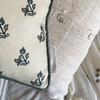 Hani Rectangular Cushion - Green grey