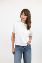 Hannah Midweight Organic Cotton White T-Shirt