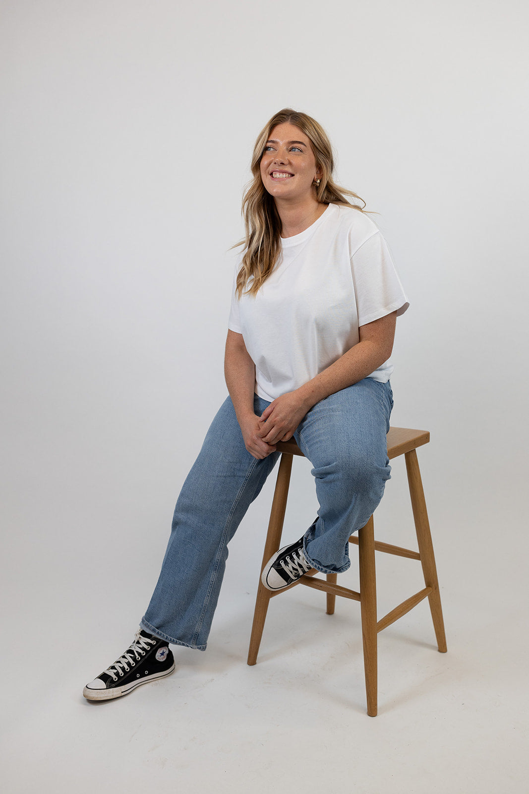 Hannah Midweight Organic Cotton White T-Shirt