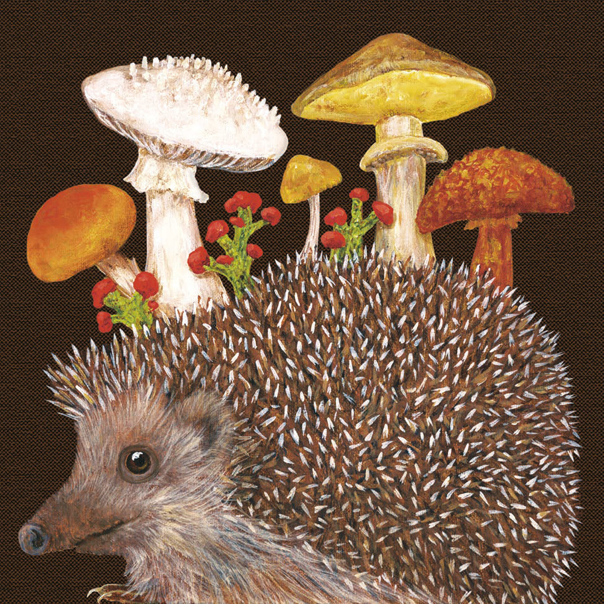 Harold The Autumn Hedgehog | Paper Napkins By Vicki Sawyer | 33 x 33cm
