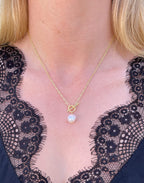 Heidi Pearl and Gold Necklace