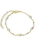 Helena Pearl and Gold Bracelet
