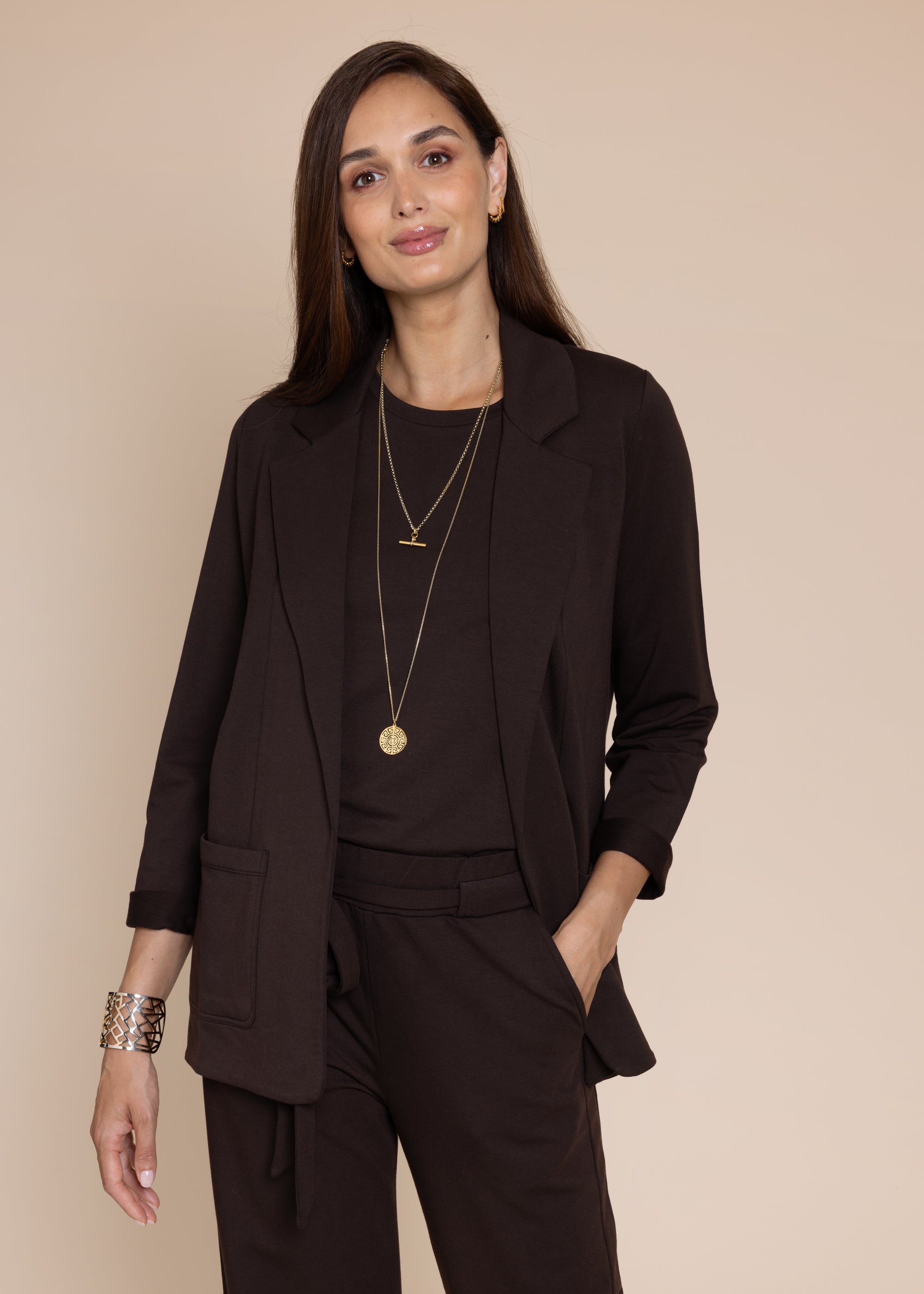 HERO sleeveless top, chocolate