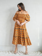 'HONOUR' DRESS IN CACTUS ORANGE