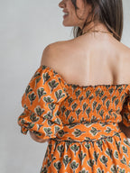 'HONOUR' DRESS IN CACTUS ORANGE