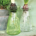 Hyacinth Ribbed Glass Vase | 2 Colours