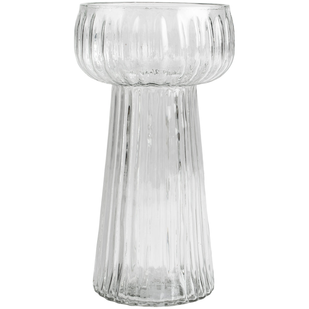 Hyacinth Ribbed Glass Vase | 2 Colours