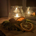 Scandi Christmas 'Hygge In A Box' Gift Set -  Recycled Glass Candle Jar With Tea Lights