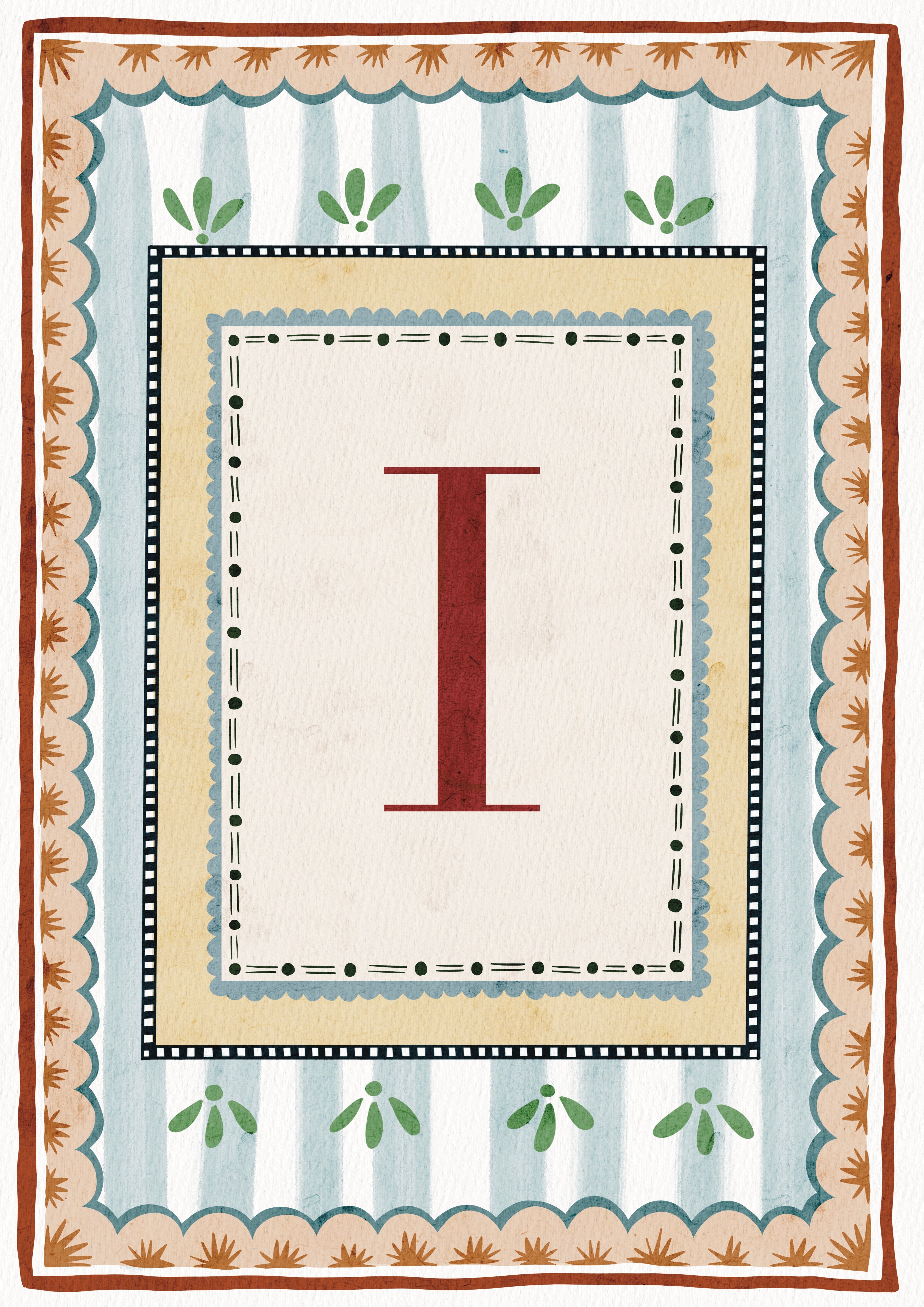 ALPHABET LETTERS ~ Blue / Red