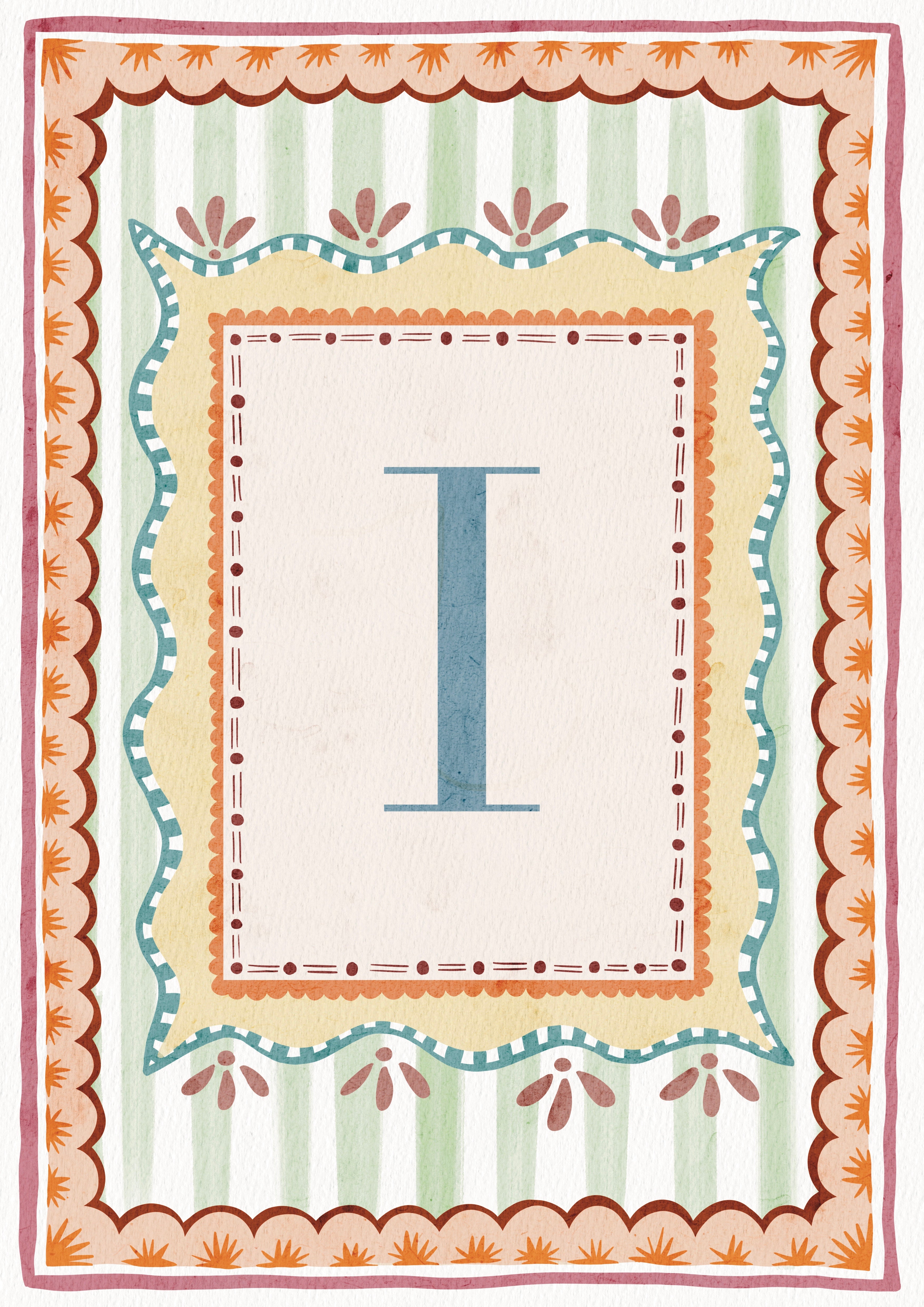 ALPHABET LETTERS ~ Blue / Pink / Green /