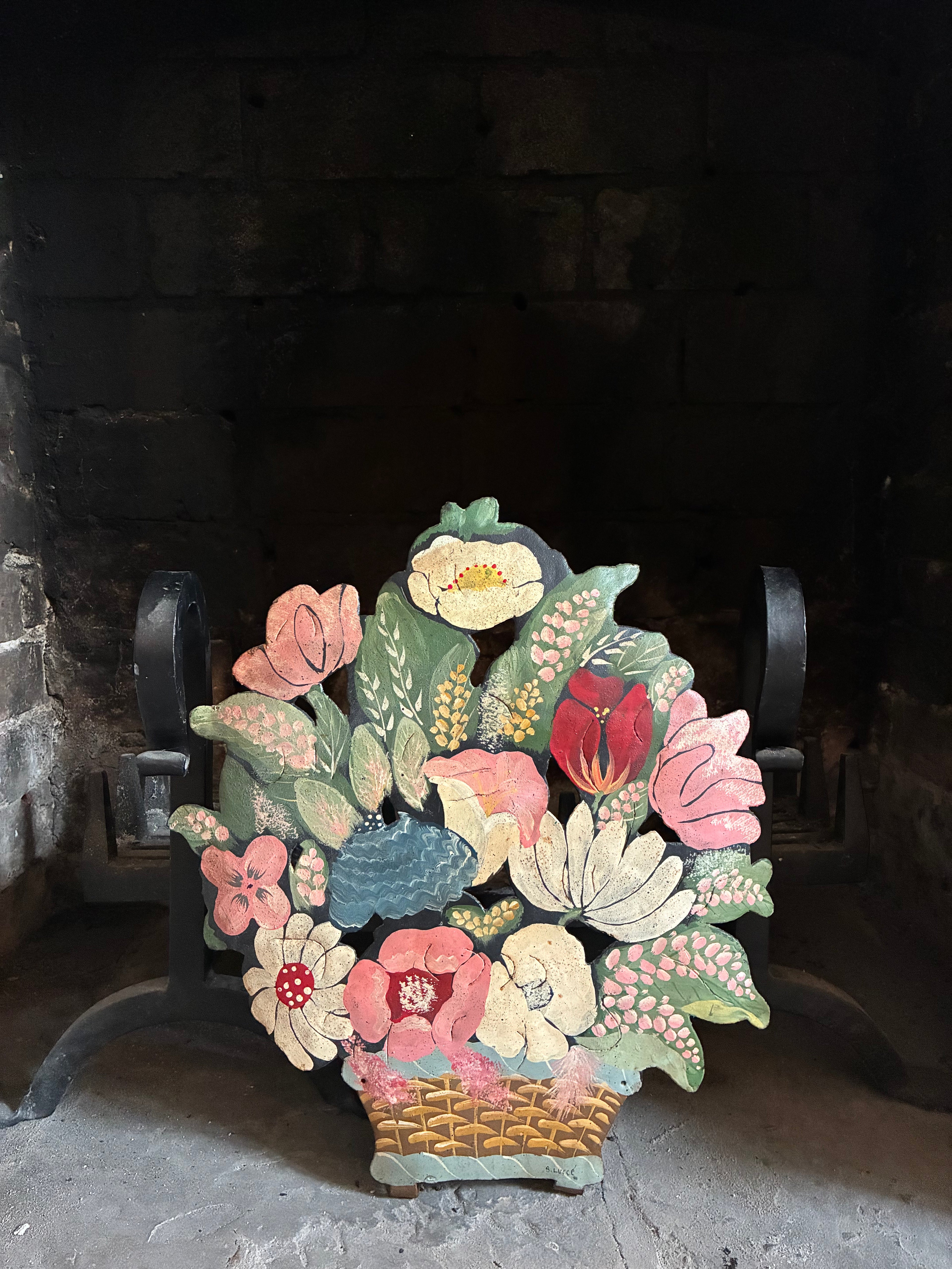 Metal fire screen