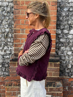 Grace Burgundy Gilet