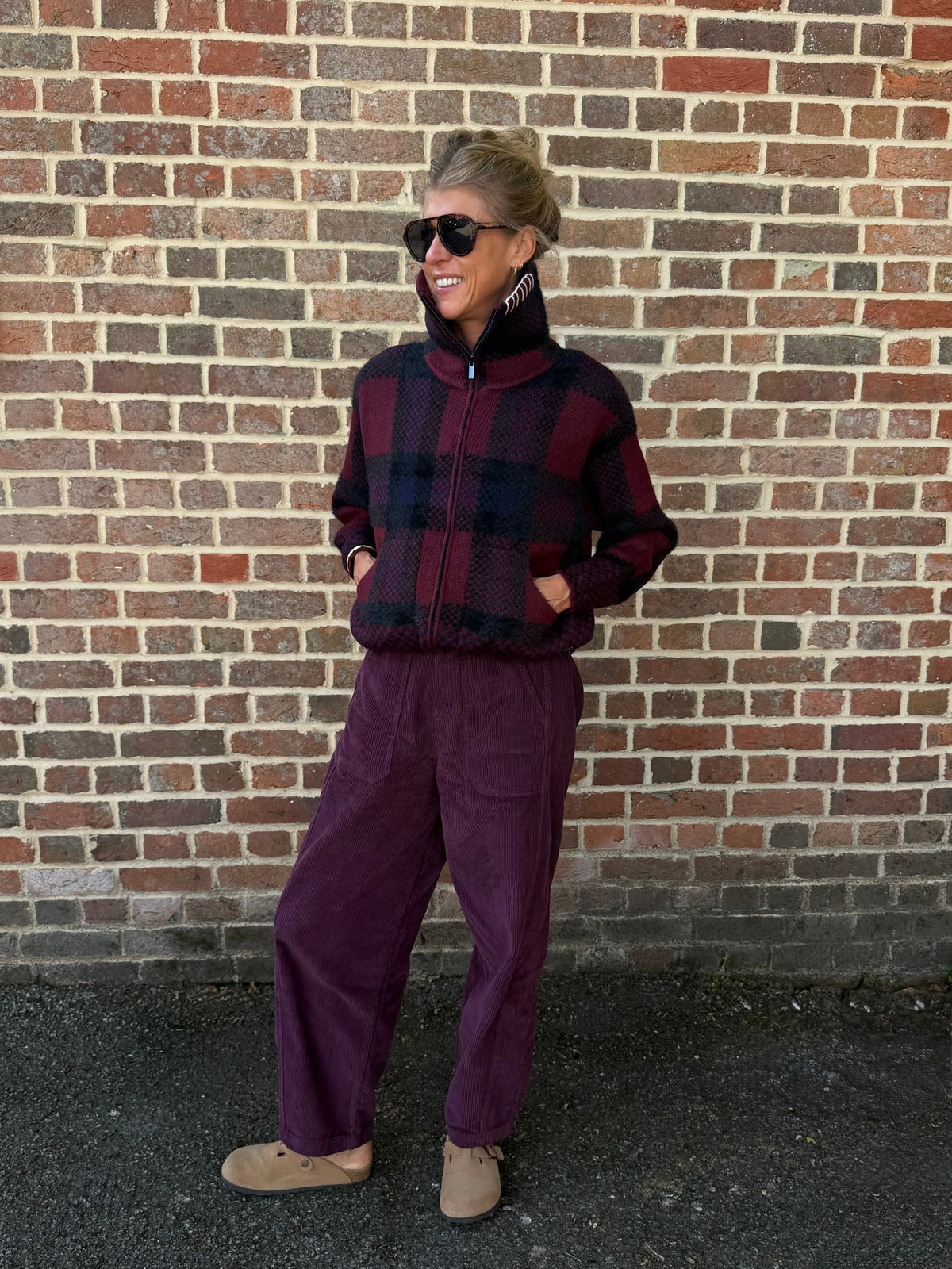 Buckley Burgundy Knitted Jacket