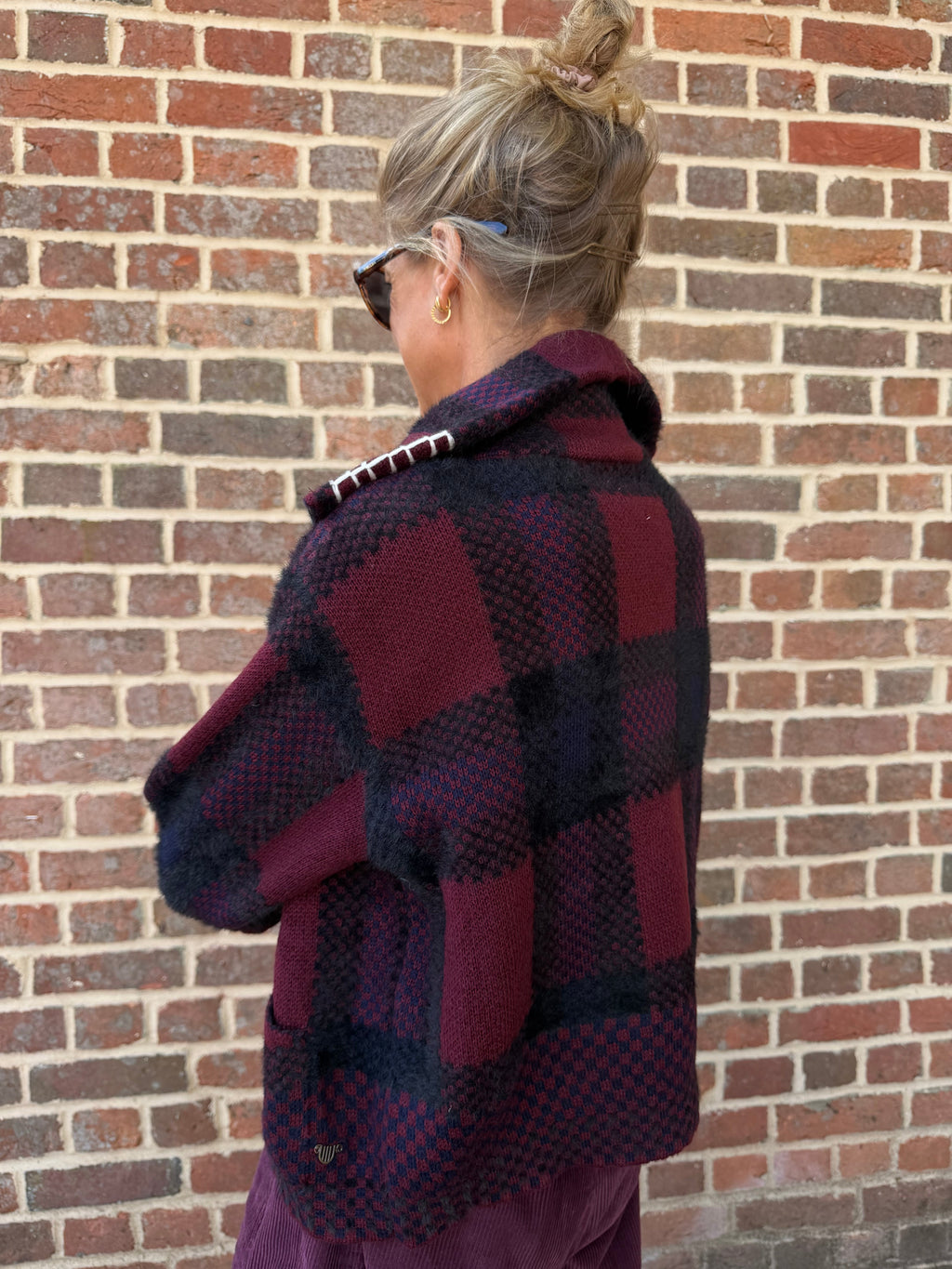 Buckley Burgundy Knitted Jacket