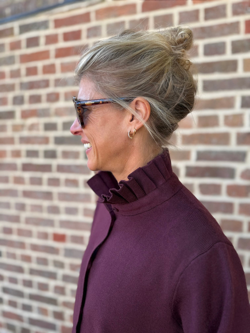 Quince Burgundy Cardigan