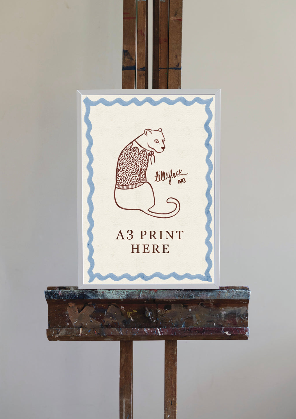 LEOPARD DRESSED LIONESS ~ RED