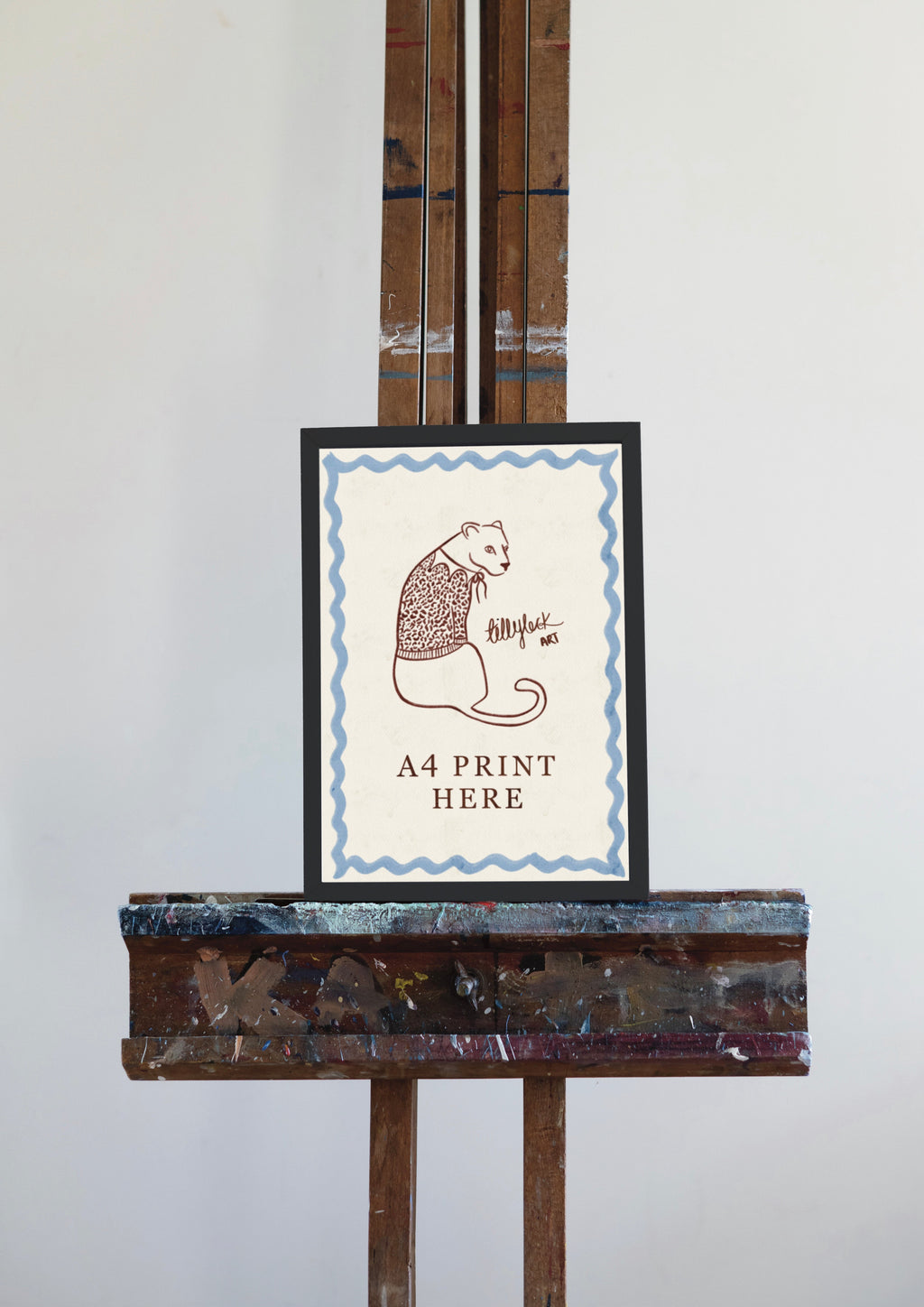 LEOPARD DRESSED LIONESS ~ RED