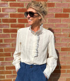 Trellis Ecru Blouse