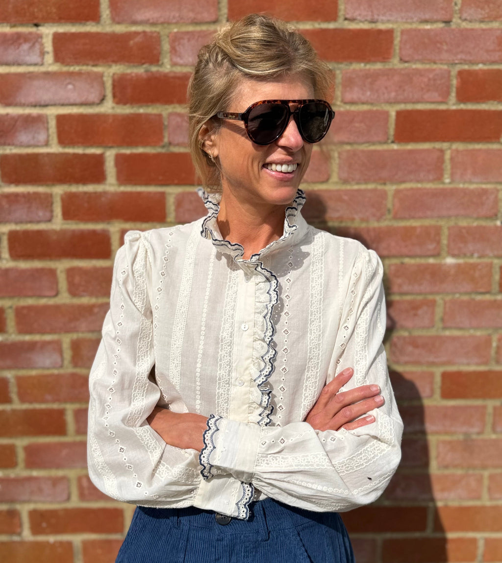 Trellis Ecru Blouse