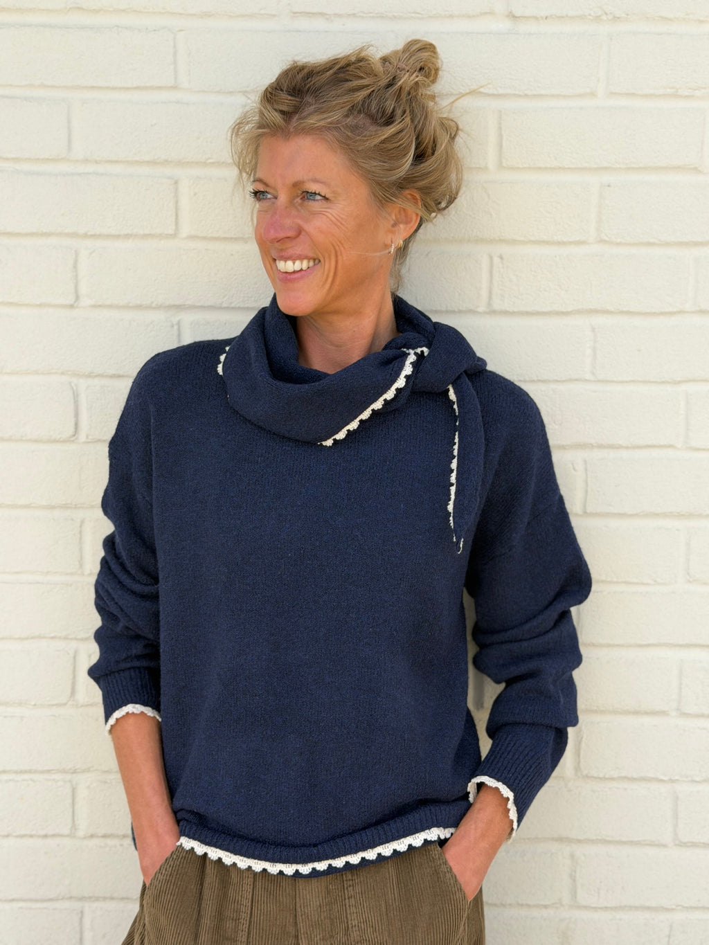 Foundry Navy Knit