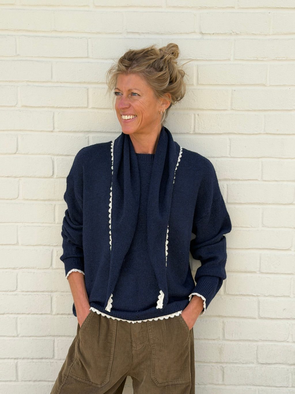 Foundry Navy Knit