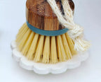 Sink tidy scalloped brush stand