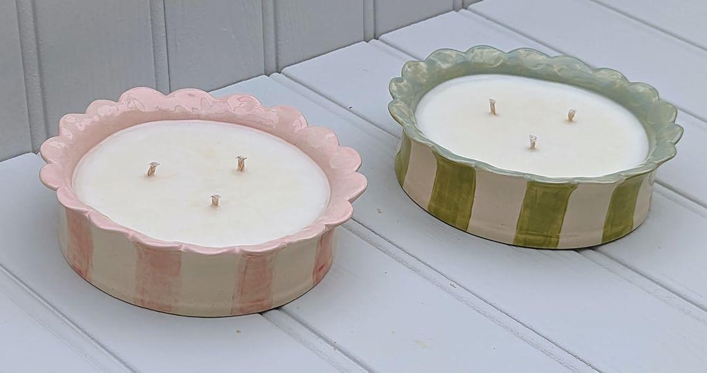 Daisy candle, 3 wick