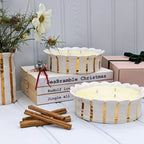 Gold Daisy 3 wick candle