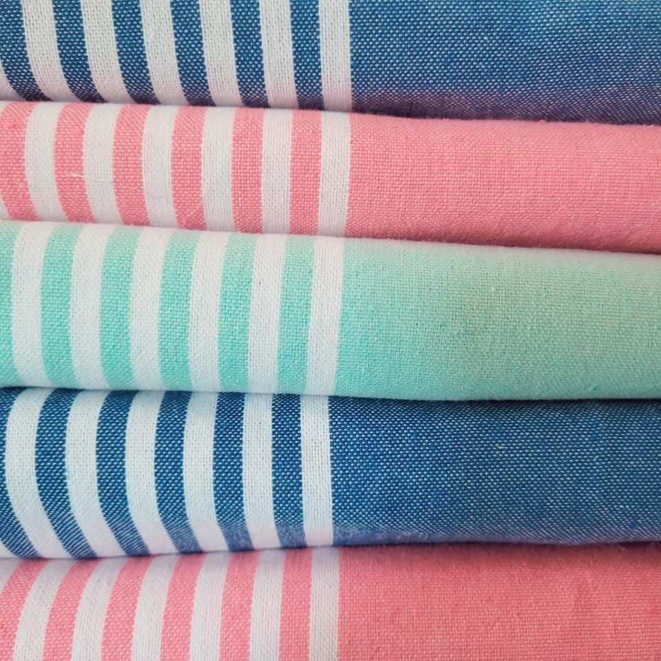 Large Stripey Cotton Throw