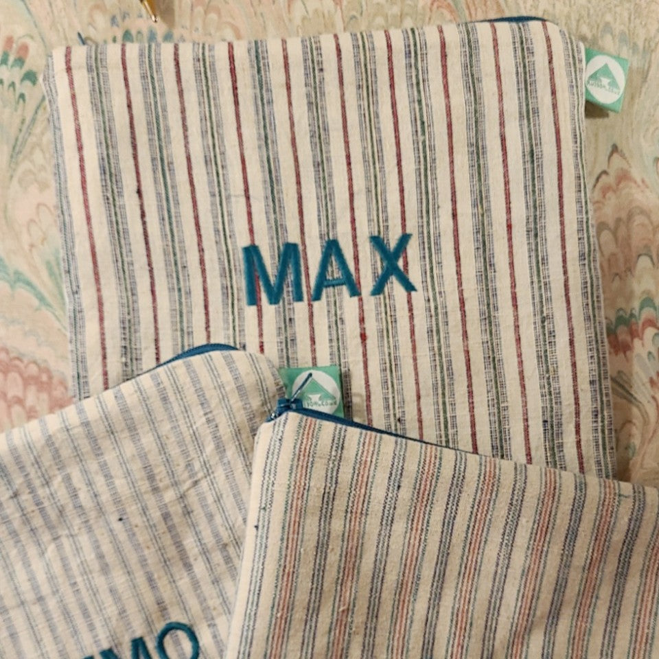 Yangtze Stripe Zip Bag