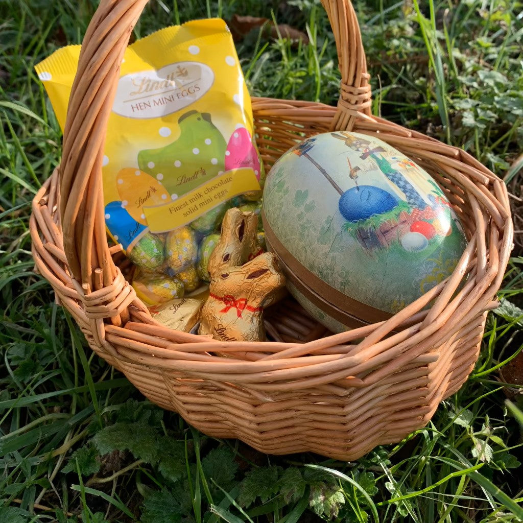 Easter Egg Paper Mache Container - Vintage Pastels