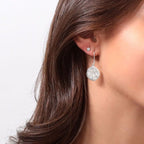 Stargazer Earrings in silver and Zirconia