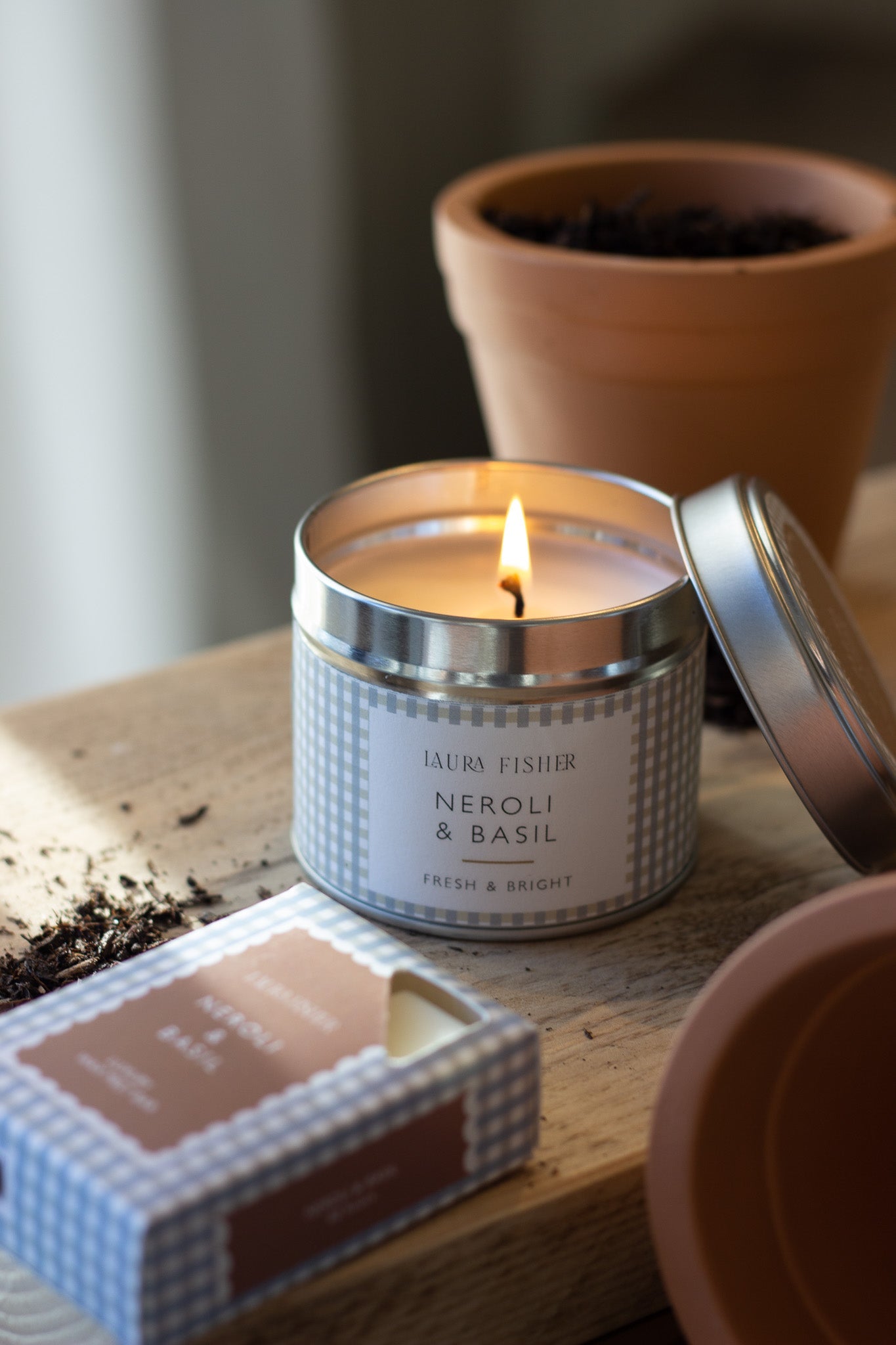 Neroli & Basil Tin Candle