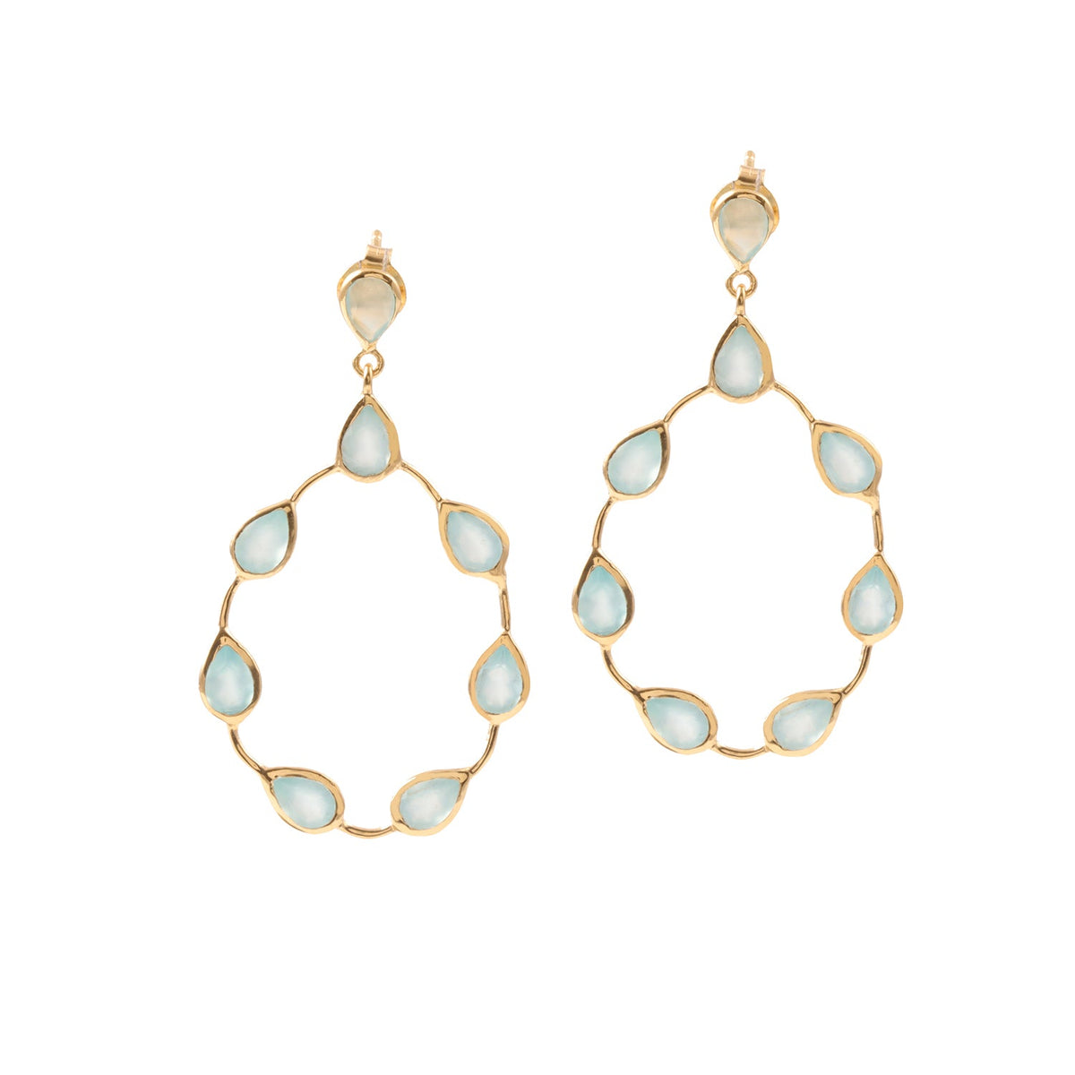 Tikka in Gold with Aqua