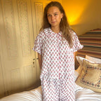 Milly Pink Muslin Pyjamas