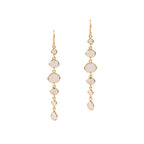 Cascade Earrings in Gold with Moonstone