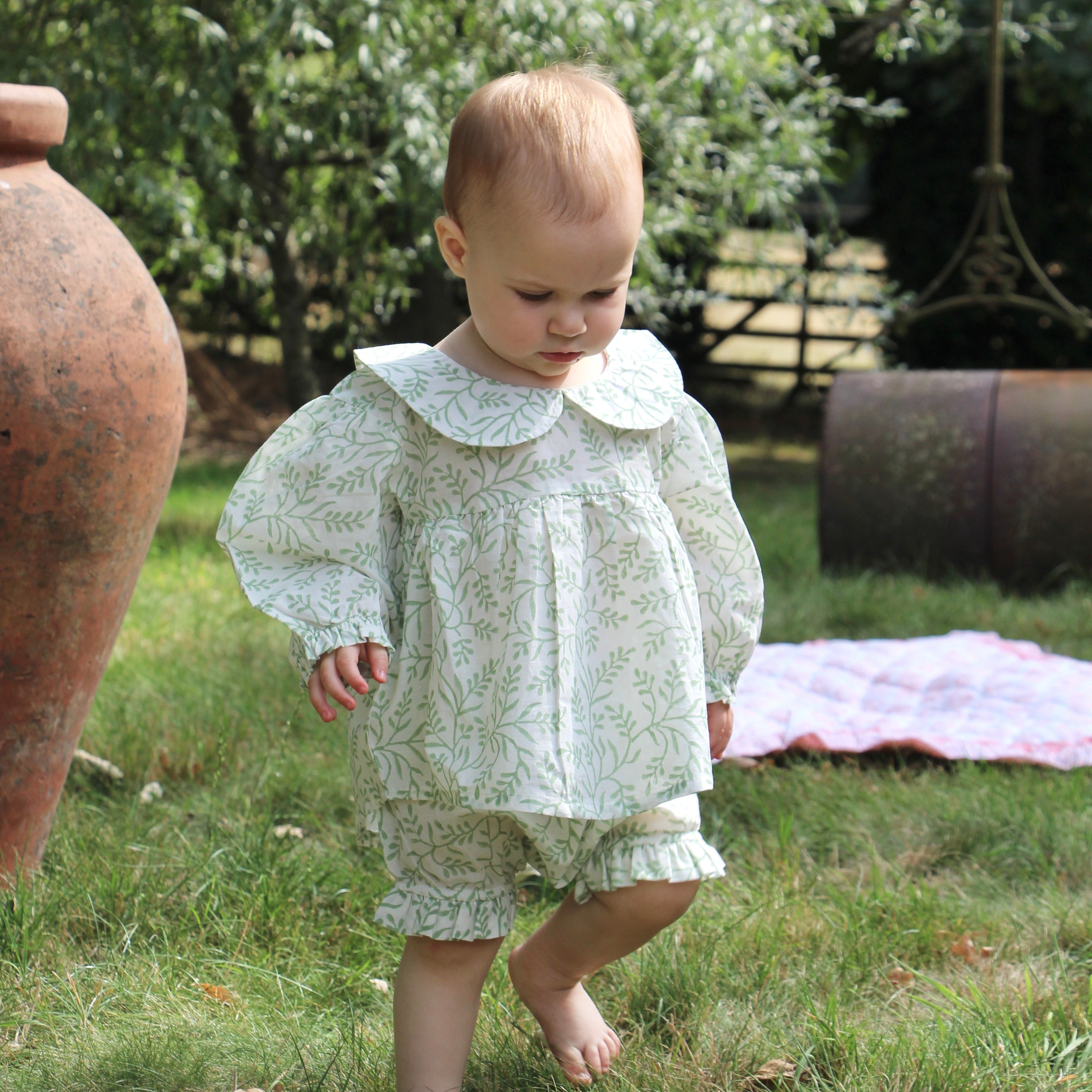 Georgia Blouse and Bloomer Set