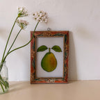 PEAR Indian glass painting