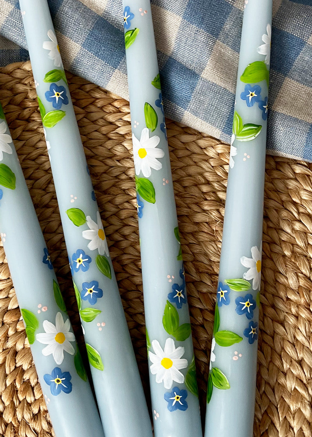 Forget me not candle