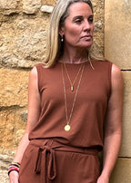 HERO sleeveless top, praline