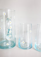 Daisy recycled glass jug