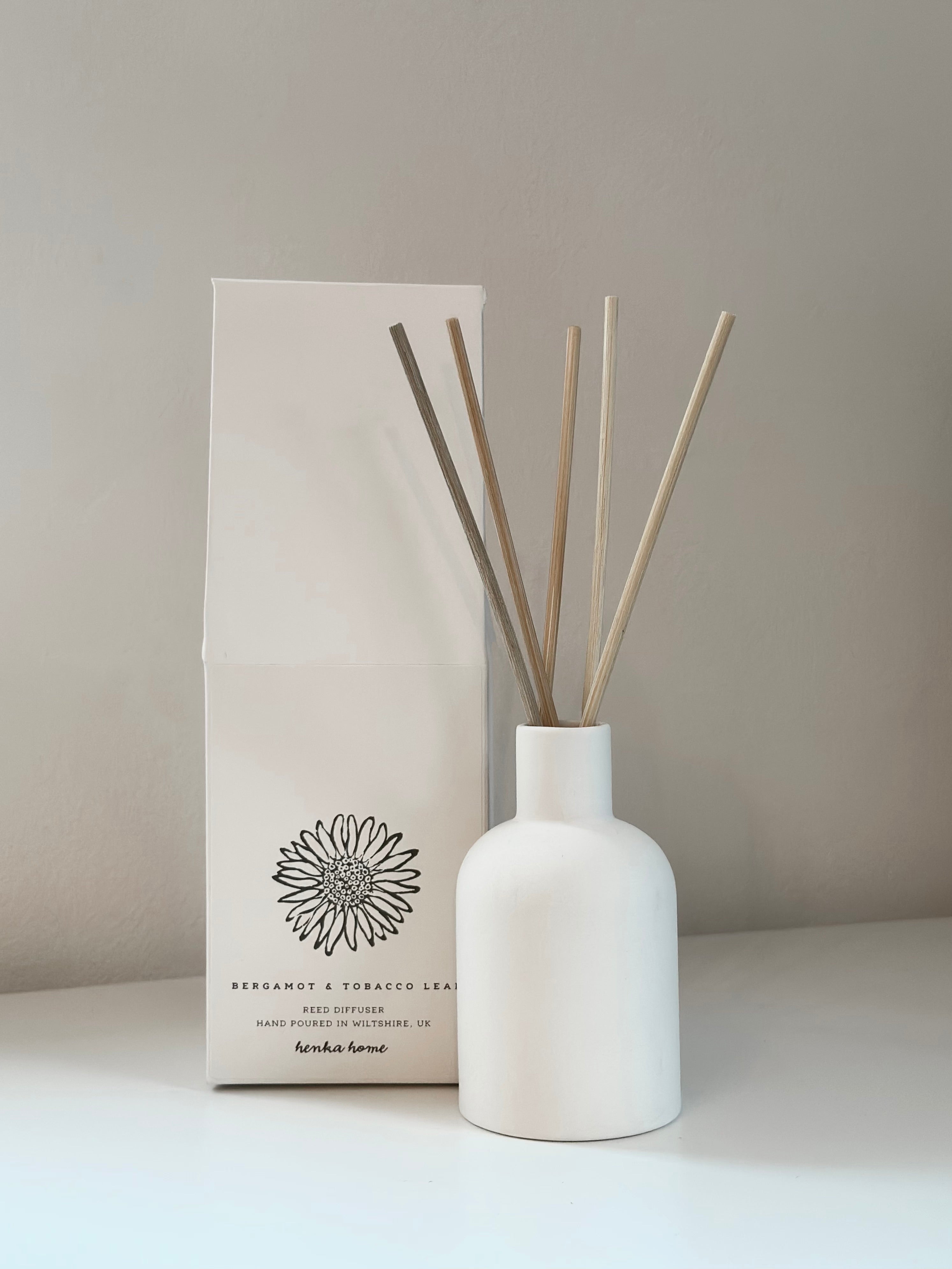 CERAMIC DIFFUSER ~ BERGAMOT & TOBACCO LEAF