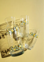 Limoncello ribbed highball glasses set of 2