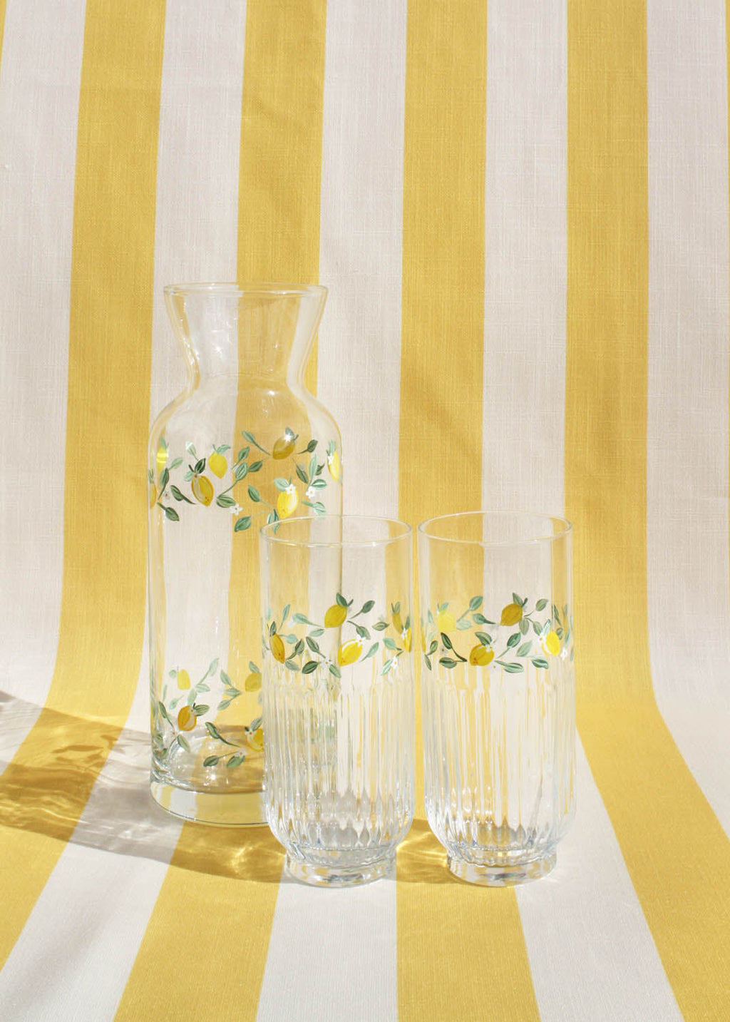 Limoncello glass carafe