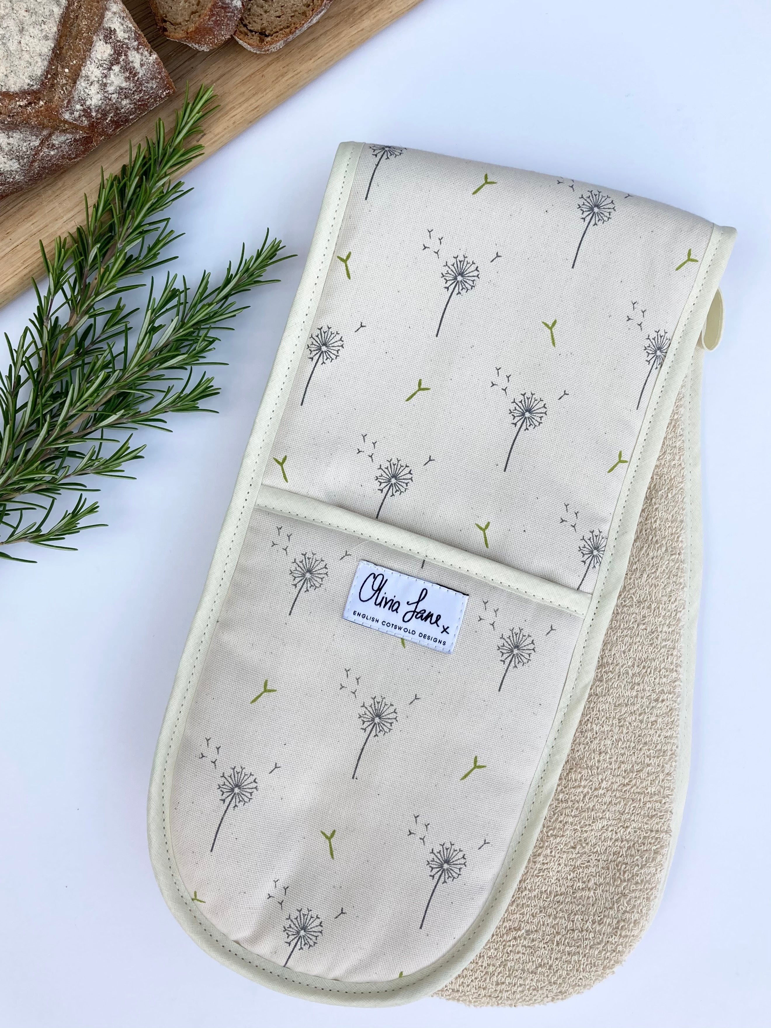 Double Oven Glove - 'Dandelion Wishes'