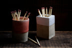Ceramic match striker pot