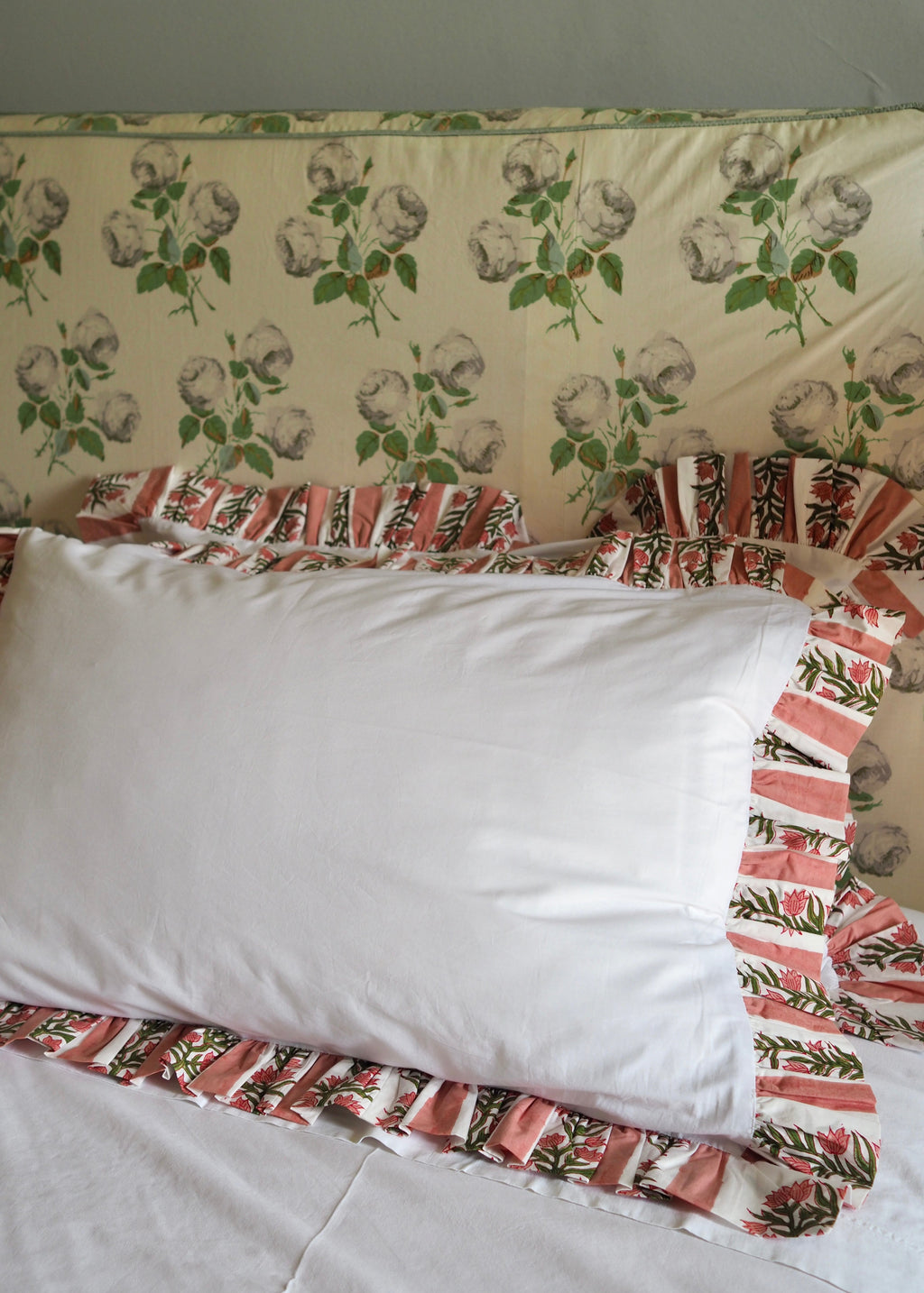 Terracotta Pink Organic Cotton Poplin Pillowcase