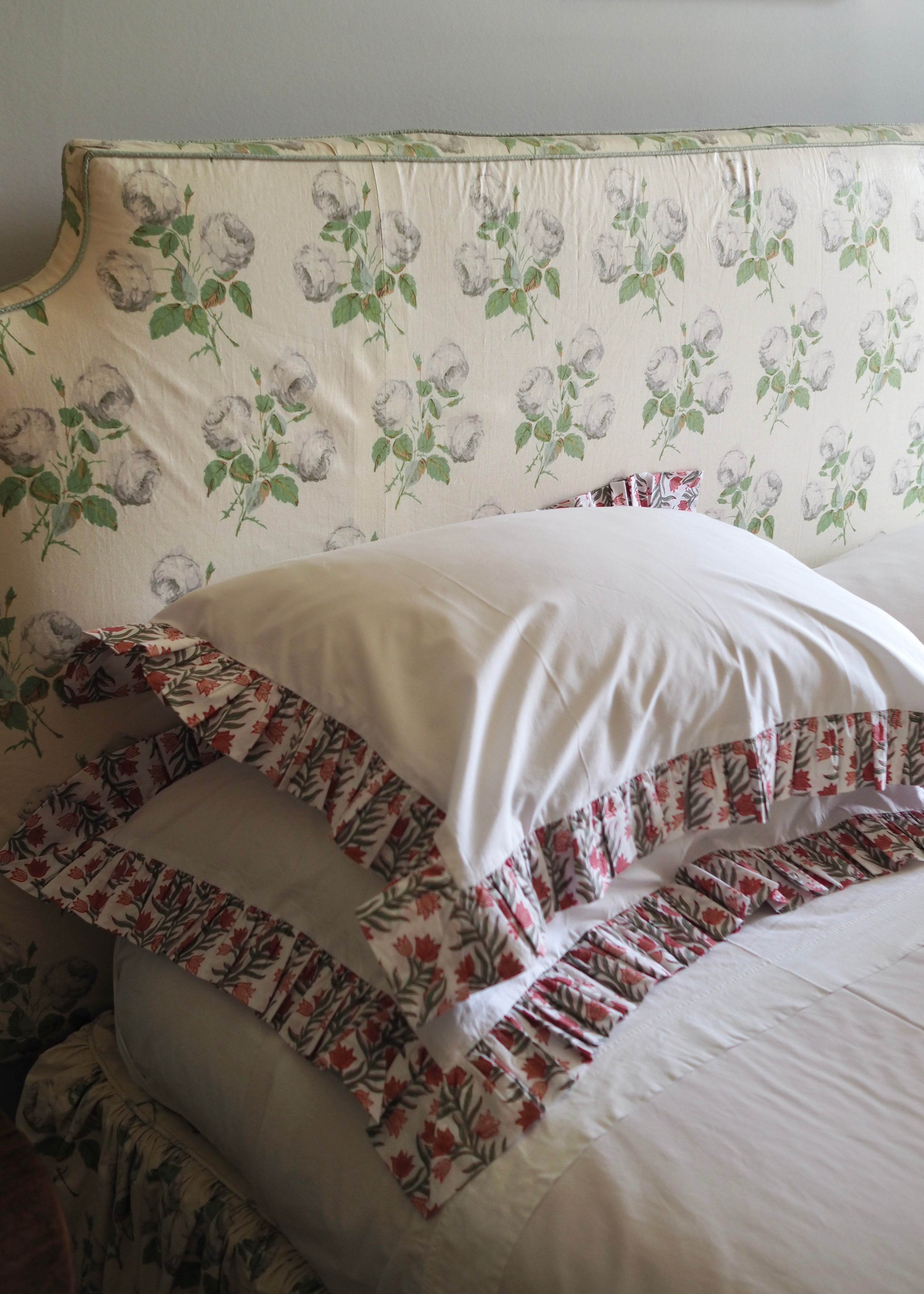 Floral Organic Cotton Poplin Pillowcase